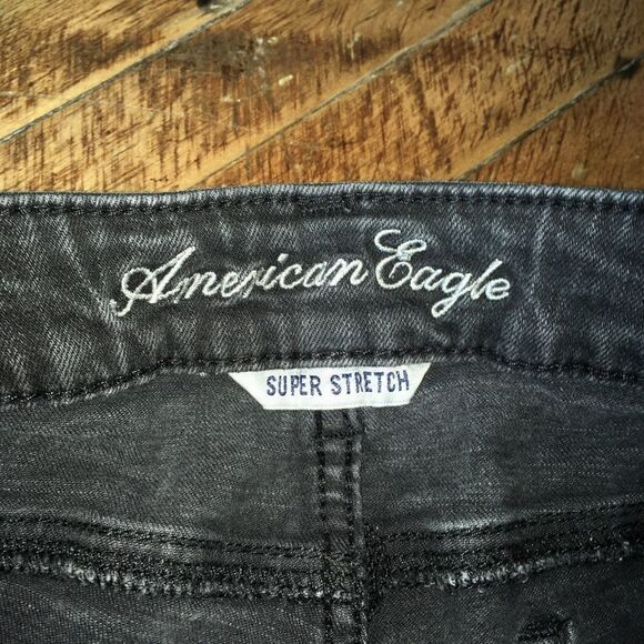 American Eagle super stretch black skinny jeans - Picture 2 of 3